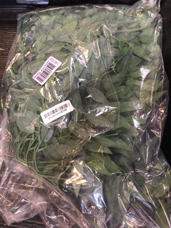 Photo 1 of FUNORNAM 60Pcs Italian Ruscus Greenery Stems Artificial Silk Greenery Leaves for DIY Wedding Arch Bouquet Filler Table Centerpieces Home Indoor Decor