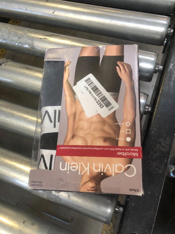 Photo 1 of Calvin Klein Men's Boxer Brief Moisture Wicking, 3-pack (US, Alpha, Small, Regular, Regular, Black/Black/Gray)