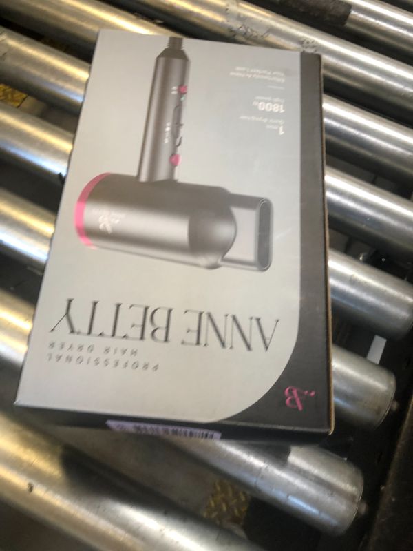 Photo 1 of ANNE BETTY Ionic Hair Dryer with Diffuser, Powerful 1800W Blow Dryer for Women & Men, Fast-Drying Hair Dryer with Nozzle for Home, Salon, Travel