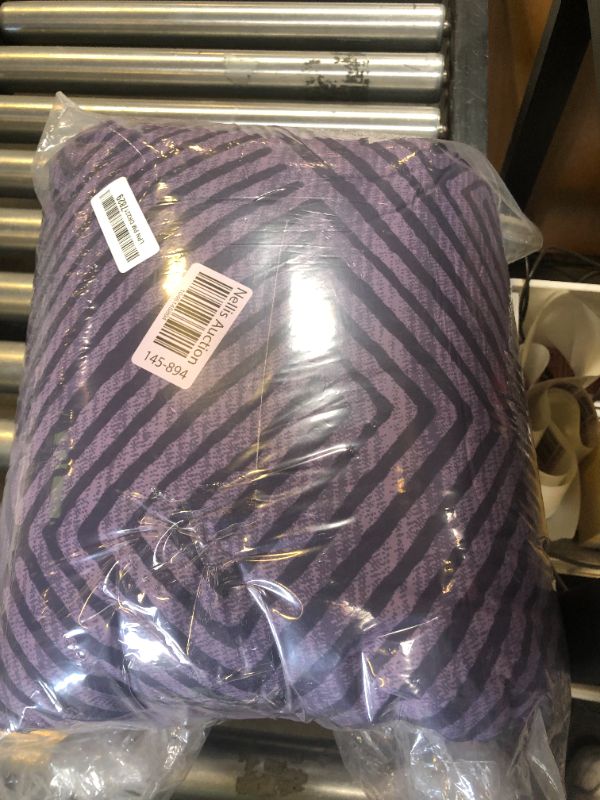Photo 1 of Drucon Purple Comforter Set Queen Size 7 Piece Bed in a Bag, Boho Striped Bedding Set, Soft Microfiber Comforter and Sheet Set for All Season (Queen, 90"x90")