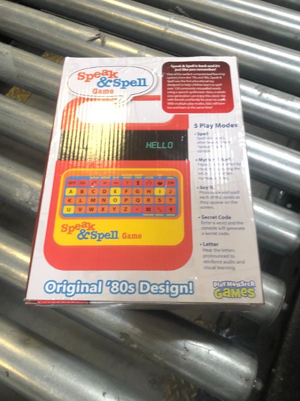 Photo 1 of Playmonster Speak & Spell Electronic Game - Educational Learning Toy, Spelling Games, 80s Retro Handheld Arcade, Autism Toys, Activity for Boys, Girls, Toddler, Ages 7+