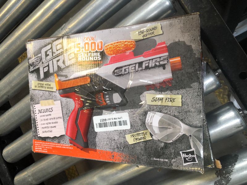 Photo 1 of Nerf Pro Gelfire Legion Spring Action Blaster, 5000 Rounds, 130 Hopper, Protective Eyewear, Slam Fire, Ages 14 & Up