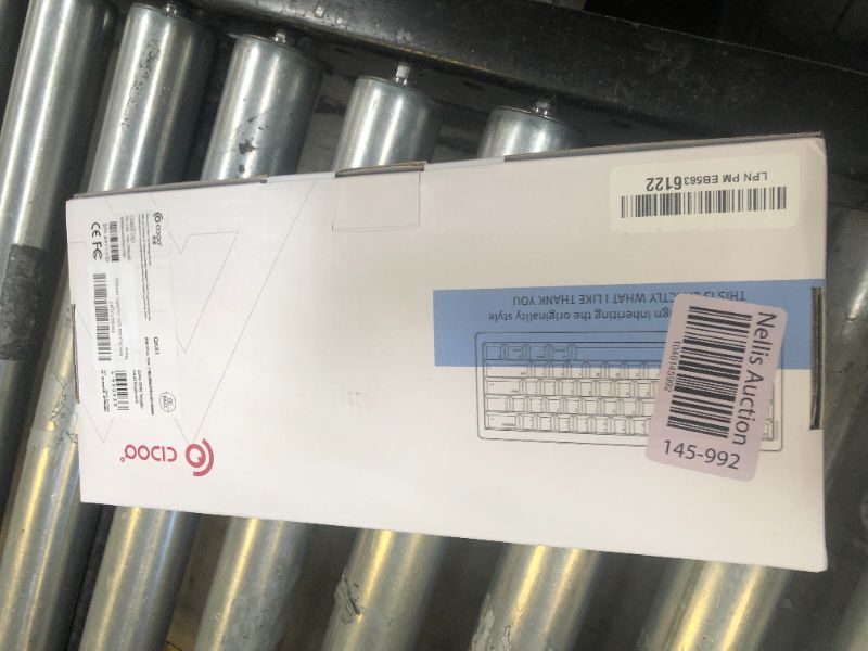Photo 1 of MechLands CIDOO QK61 V2 VIA Programmable 60% Compact Keyboard, USB-C/BT5.0/2.4Ghz Wireless, Hot Swappable Custom Mechanical Keyboard with Gasket Mounted, PC Plate, 3000mAh Battery for Win/Mac (White)
