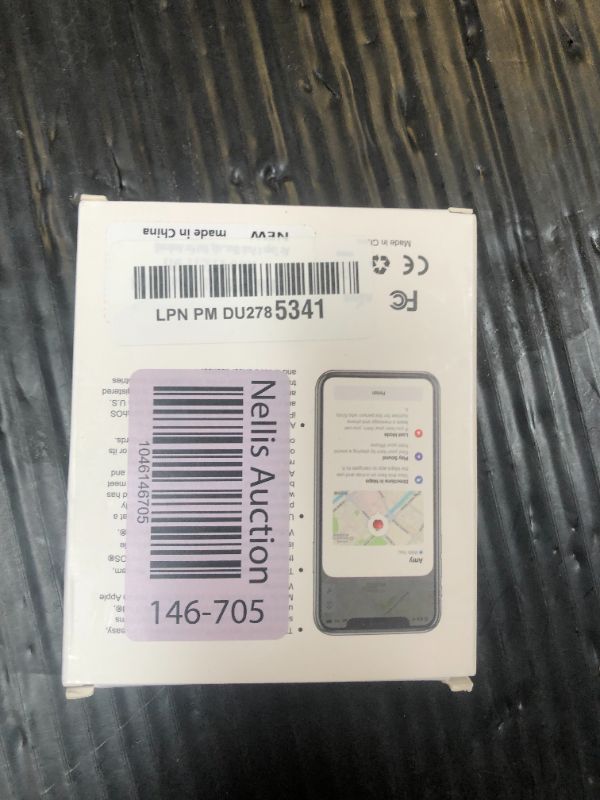 Photo 1 of Air Tags 4 Pack Bluetooth Luggage Tracker Tags Works with Apple Find My, Key Finder and Item Locator for Luggage, Backpack, Suitcases, Replaceable Battery(iOS Only, Not for Android)
