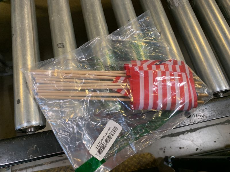 Photo 1 of 12 Pack Small American Flags on Stick Small US Flags/Mini American Flags for Outside 4x6 Inch American Hand Held Stick Flags with Kid-Safe Spear Top, Patriotic Veterans Day Decorations, 4th of July Decorations