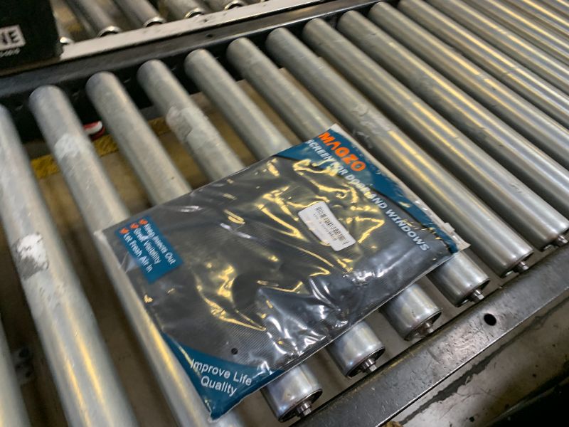 Photo 1 of MAGZO Window Screen Replacement Mesh 48"W x 99"L - DIY Adjustable Polyester Pet Proof Screen Door Mesh for Patio Sliding Doors Window Screen Repair Kit, Durable, Washable, Black