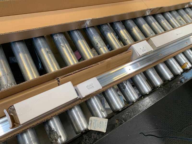Photo 1 of JUBEST 8FT Commercial Grade Pocket Door Hardware and Track Set with Soft Close Mechanism, Sliding Door Hardware for Door Wide 24"-48", Durable and Smoothly, Easy to Install