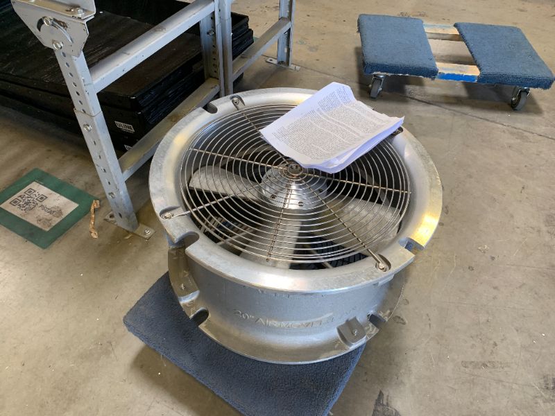 Photo 1 of -UNABLE TO TEST- Allegro Industries 9518?20 Jet Fan, Silver, 20" (50.8 cm)
