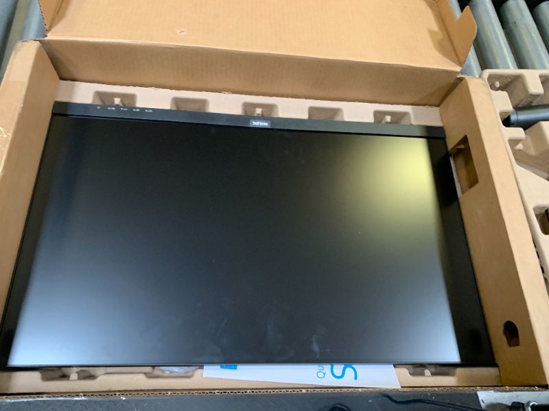 Photo 1 of -UNABLE TO TEST MISSING POWER CABLE- PHILIPS 24 inch Frameless Full HD (1920 x 1080) 100Hz Monitor, VESA, HDMI x1, VGA Port x1, Eye Care, 4 Year Advance Replacement Warranty, 241V8LB