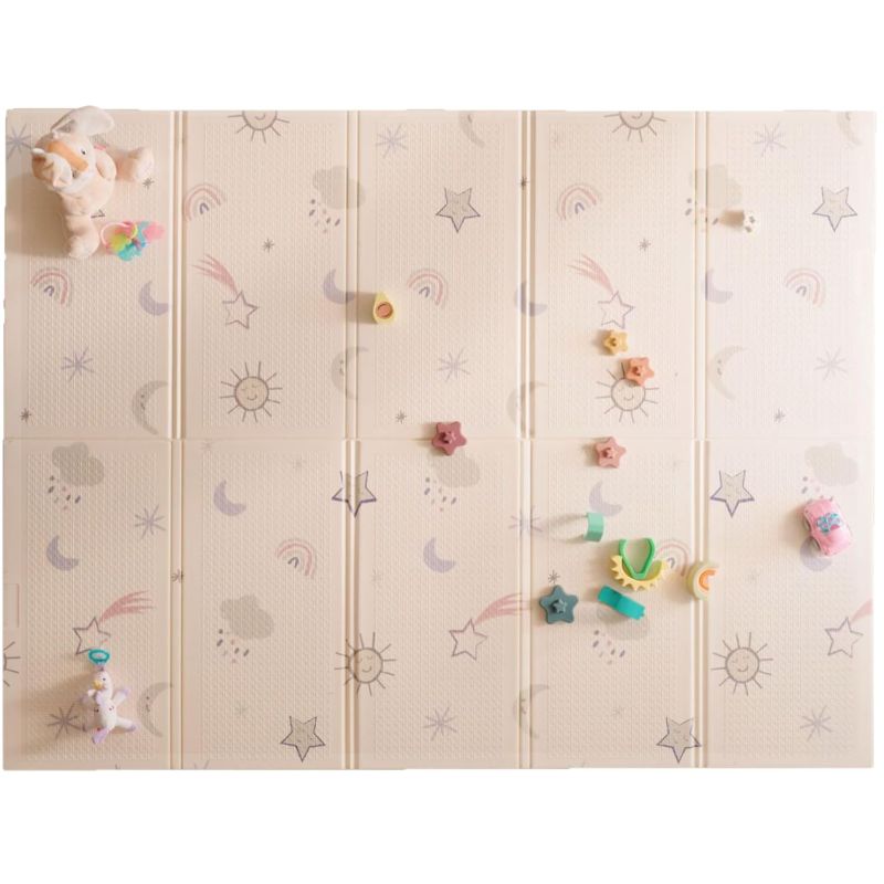 Photo 1 of Nuby Reversible Baby Floor Mat - Foldable and Lightweight Baby Play Mat for Floor - Easy Storage and Travel - Stars and Sky