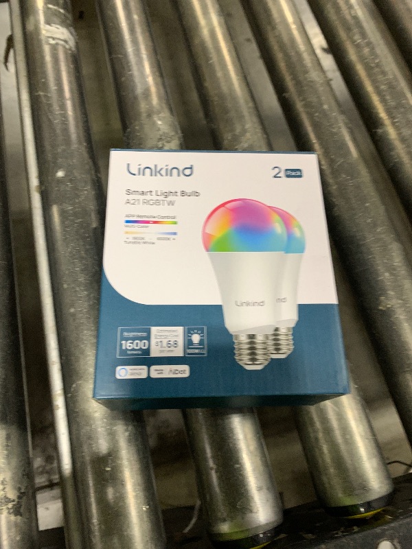Photo 1 of Linkind Smart Light Bulbs, 1600LM (100W Equivalent) Smart Bulb, Work with Alexa & Google Home, RGBTW Color Changing Bulb Music Sync, 2.4GHz Wi-Fi & Bluetooth, LED Alexa Light Bulbs 14W, A21 E26, 2Pack