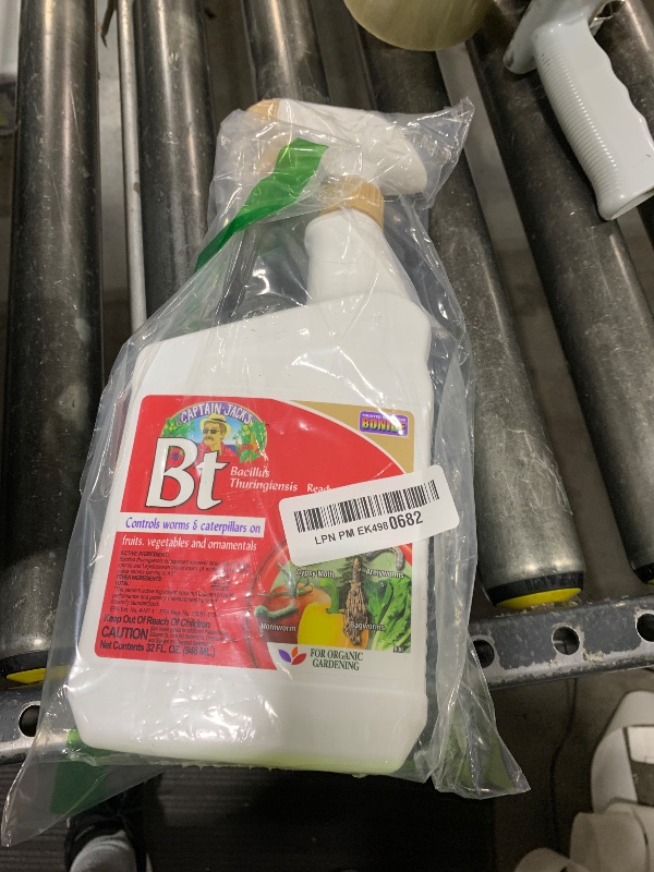 Photo 1 of Bonide 8066 Captain Jack's Bacillus Thuringiensis BT Organic Worm & Caterpillar Control, 32 oz. Ready-to-Us - Quantity 1
