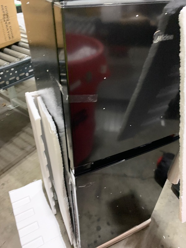 Photo 1 of Midea MERM45S3ABB 4.5 Cu Ft Double Door Refrigerator Black, Cubic feet