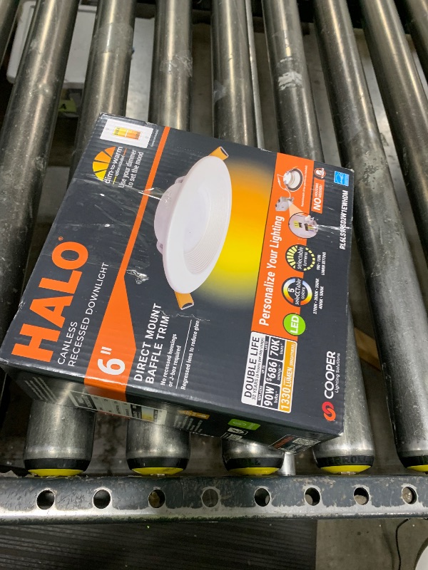 Photo 1 of HALO RA 4-Inch Recessed LED Trim Downlight with Adjustable Gimbal, Selectable Lumens and Color Temperatures, Dim-to-Warm - RA4LS9FSD2W1EWH