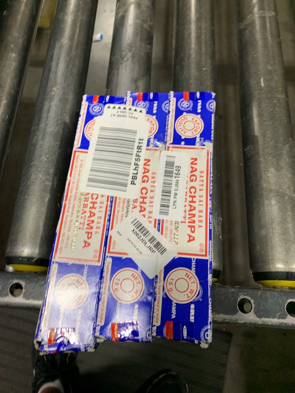 Photo 1 of 3 Packs Origional Satya Sai Baba Nag Champa Incense Sticks Joss Insence - Insense 15g Box NagChampa Agarbatti (Nag Champa)