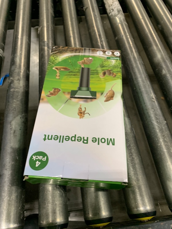 Photo 1 of Mole Repellent Solar Powered & Snake Repellent for Yard, Ultrasonic Deterrent, IP65 Waterproof to Get Rid of Gopher Hawk, Vole for Lawn & Garden, 4 Pack