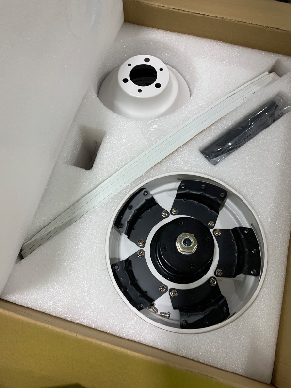 Photo 1 of VONLUCE Ceiling Fans with Lights, 42 Inch Ceiling Fan and Remote, Full-spectrum LED Light, 3CCT, 6-Speeds Noiseless Reversible DC Motor, Modern Flush Mount Ceiling Fan for Farmhouse Bedroom Indoor