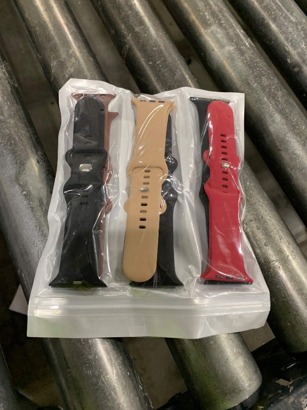 Photo 1 of Maledan 5 Pack Compatible with Apple Watch Bands Men Women 49mm 45mm 44mm 46mm 42mm 41mm 40mm 38mm, Soft Silicone Strap Sport Band Replacement for iWatch Ultra 2 Series 10 9 8 7 6 SE 5 4 3 Accessories