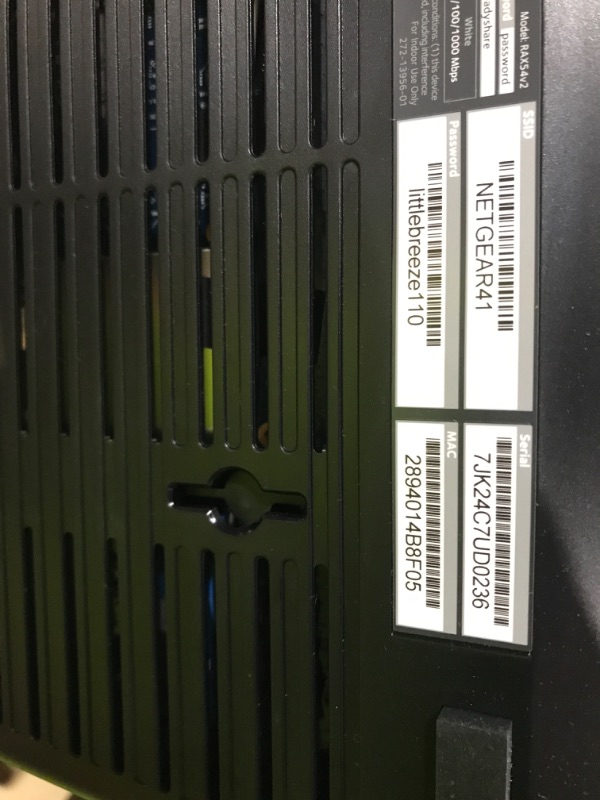 Photo 1 of NETGEAR Nighthawk 6-Stream Dual-Band WiFi 6 Router (RAX54S) – Security Features, AX5400 Wireless Speed, Up to 5.4 Gbps, Covers up to 2,500 sq. ft., 25 Devices - 1-Year Armor Subscription Included