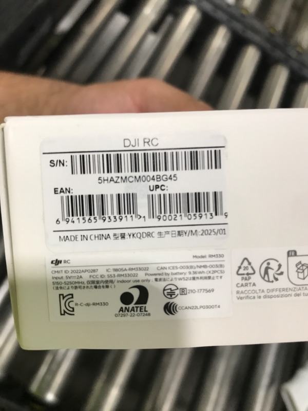 Photo 1 of DJI RC, Remote Controller with Lightweight Body, FHD Screen, 4hr Battery, Precision Control Sticks, O3+ Transmission