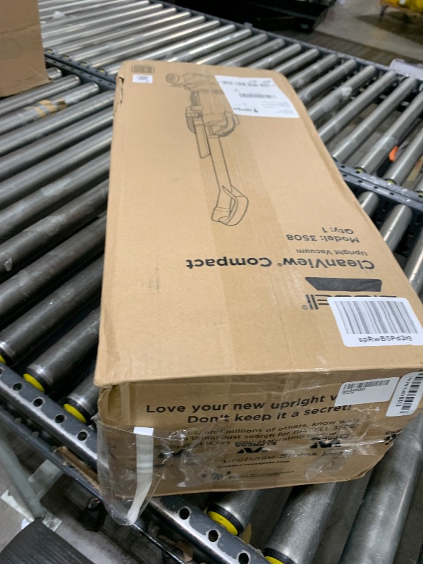 Photo 1 of PARTS ONLY -- Bissell CleanView Compact Upright Vacuum, Fits in Dorm Rooms & Apartments, Lightweight with Powerful Suction and Removable Extension Wand, 3508