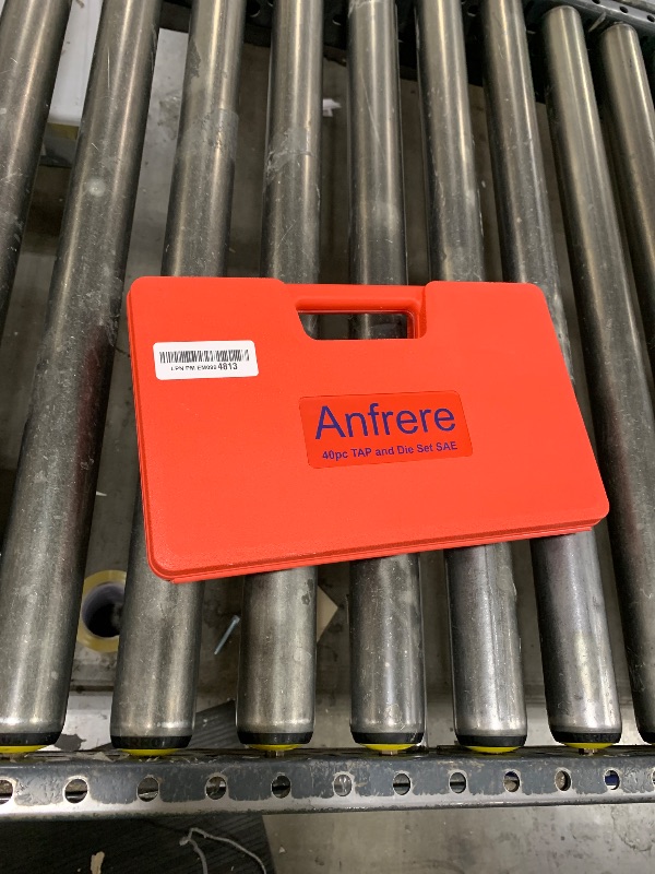 Photo 1 of Anfrere 40pcs Metric Tap and Die Set, Metric Standard Rethreading Tool Kit, Coarse and Fine Threads for Cutting External and Internal Threads, Essential Repair Tool Kit with Thread Wrench