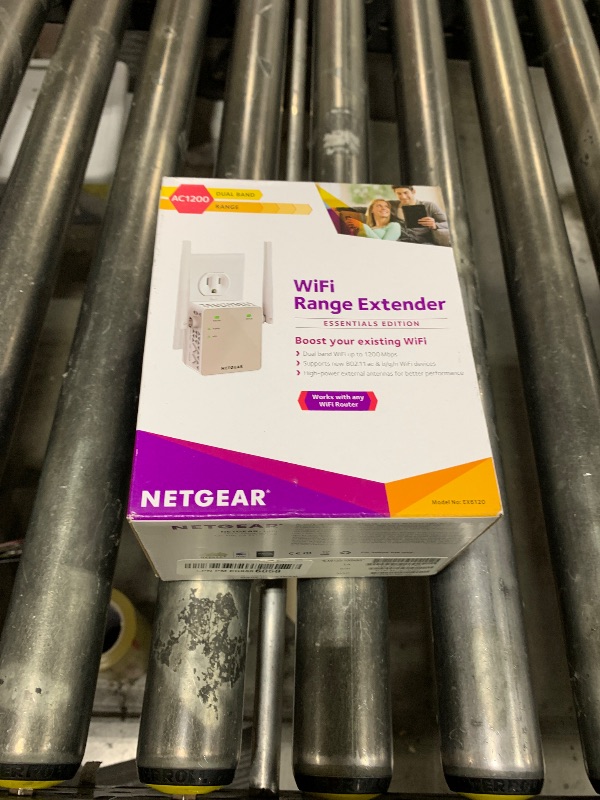 Photo 1 of NETGEAR Wi-Fi Range Extender EX6120 - Coverage Up to 1500 Sq Ft and 25 Devices with AC1200 Dual Band Wireless Signal Booster & Repeater (Up to 1200Mbps Speed), and Compact Wall Plug Design, White