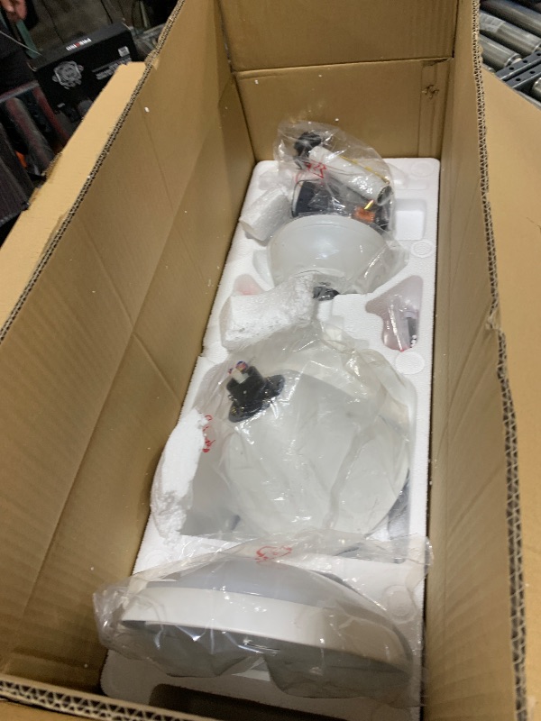 Photo 1 of Ceiling Fans with Lights and Remote, 52in Ceiling Fan Large Air Volume 6-Speed Adjustable, Silent Motor Reversible 5 Blades Low Profile Air Circulation Ceiling Fan Lights for Bedroom Living Room Patio