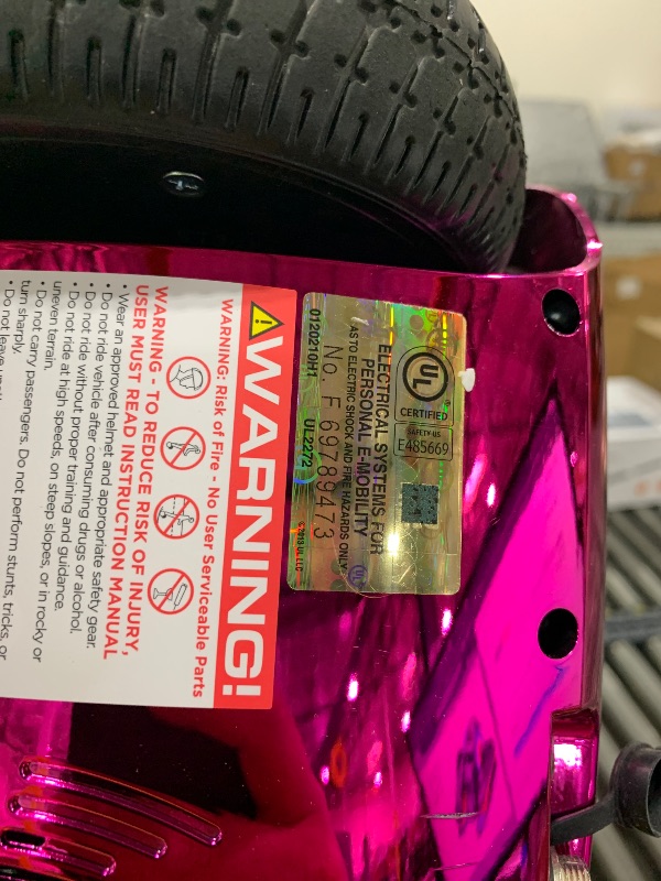 Photo 1 of Hover-1 Matrix Electric Self Balancing Hoverboard with 6.5” LED Tires, Color-Changing Fender Lights, Dual 150W Motors, 7 mph Max Speed, and 3 Miles Max Range Self Balancing Scooter