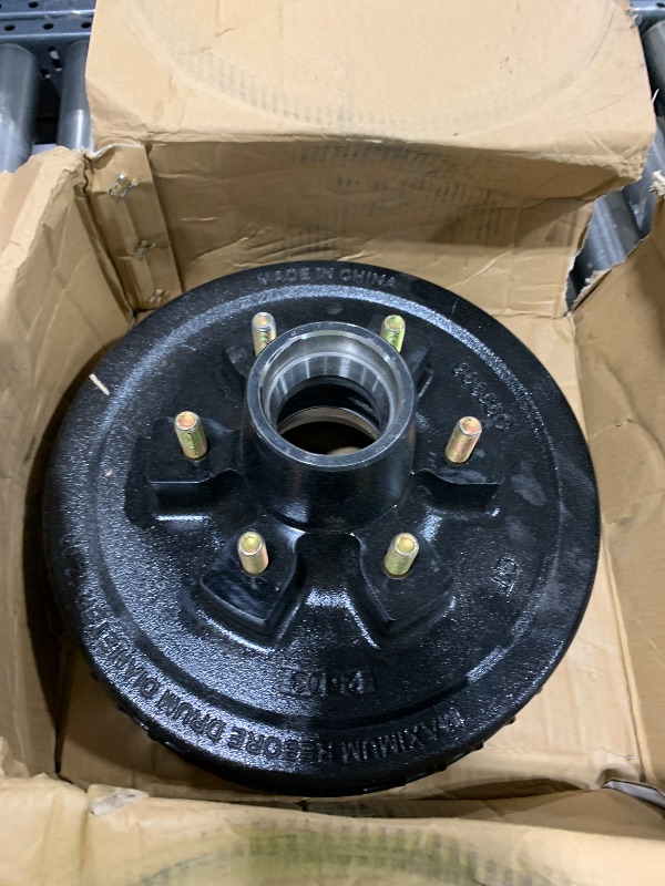 Photo 1 of 12" x 2" Trailer Brake Drum Kit 6 on 5.5" Replacement for 5200-6000 LBS Axle Hub Heavy Duty 6 Bolt Trailer Brake Hub Drum Assembly 1/2"-20 Drums Replace 008-201-09, 42656-22003K