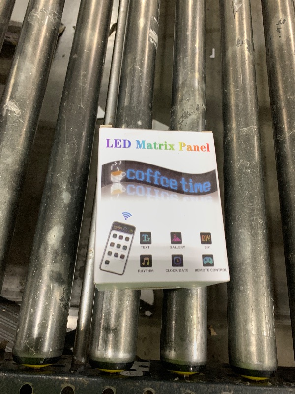 Photo 1 of Eachbid Programmable Scrolling LED Sign, 23.4"x4.7", USB Flexible Digital Sign, APP Control, Custom DIY Editor Text, Patterns, Animations, for Car, Store, School, Hotel