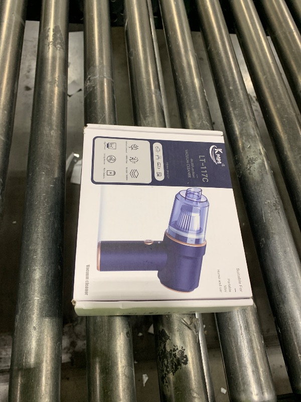 Photo 1 of KMM Handheld Car Vacuum Cleaner, 9000Pa Vacuum Cleaner and Air Duster, 120W High Power Hand Held Vacuum with LED Light and Multi-Nozzles for Car, Home, Office, Pet