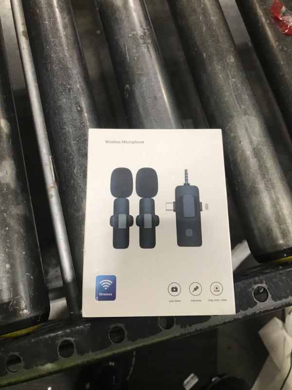 Photo 1 of 3 in 1 Professional Wireless Lavalier Microphone for iPhone, Android, Camera, Wireless Microphones, Mini Microphone, Crystal Clear Sound Quality for Recording, Live Streaming, YouTube, TikTok