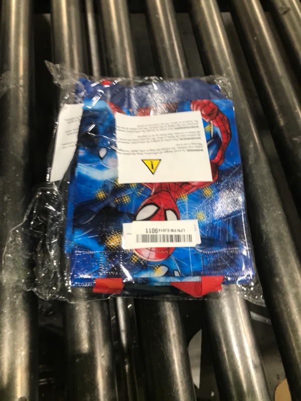 Photo 1 of Spiderman Party Favor Bags Set – 12 Pack 8" Marvel Party Goodie Bags for Kids Bulk Reusable Mini Totes | Spiderman Birthday Party Supplies