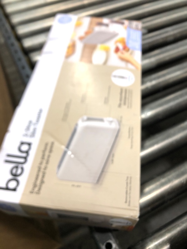 Photo 1 of bella 2 Slice Slim Toaster, Fits-anywhere™ Kitchenware, 6 Setting Shade Control with Reheat & Cancel Buttons, Removable Crumb Tray, 10” Long Slot, Anti Jam & Auto Shutoff, 900 Watt, Oatmilk