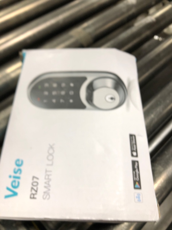 Photo 1 of Veise RZ07 Smart Lock, Fingerprint Door Lock, 7-in-1 Keyless Entry with App Control, Electronic Touchscreen Keypad Deadbolt, Biometric Smart Locks for Front Door, Satin Nickel
