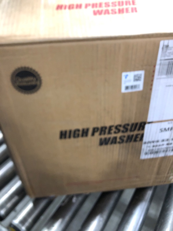Photo 1 of Electric Pressure Washer, 2.5 GPM High Power Washer with 4 Nozzles Set & Foam Cannon, Power Washer for Driveways, Cars, Fences, Decks, Patios, and Outdoor Cleaning