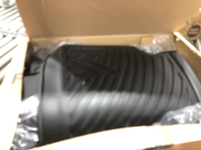 Photo 1 of TPE Automotive Floor Mats Custom for 2020-2025 Tesla Model Y 7 Seater, All Weather Cover Protection Waterproof Black Floor Liner Front & Rear Row Full Set Car Mats, 4PCS