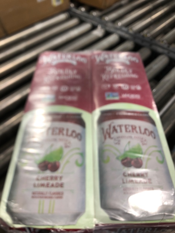Photo 1 of Waterloo Sparkling Water Cherry Limeade, Whole30, Zero Sugar, Vegan Friendly, Kosher, Gluten Free & Non-GMO, 12 Count, 144 Fluid Ounce (Pack of 2)
