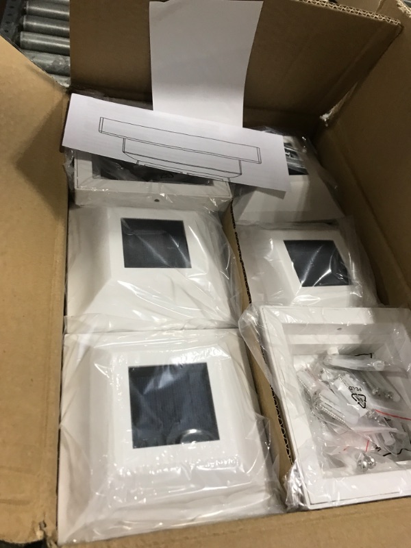 Photo 1 of GreenLighting Evolve White Outdoor Post Cap Lights - 4x4/5x5 Post Caps Fits PVC/Vinyl - Waterproof Solar LED - 12 Pack