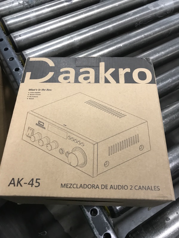 Photo 1 of Daakro AK45 Stereo Audio Amplifier,300W Home 2 Channel Wireless Bluetooth 5.0 Power Amplifier System, Home Amplifiers FM Radio, USB, SD Card, with Remote Control Home Theater Audio Stereo System