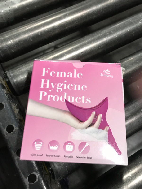 Photo 1 of Female Urinal, Reusable Silicone Foolproof Women Pee Funnel Allows Women to Pee Standing Up,Women's Urinal is The Perfect Companion for Indoor Use(Fuchsia)
