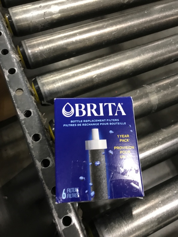 Photo 1 of Brita Water Bottle Replacement Filters, BPA-Free, Replaces 1,800 Plastic Water Bottles a Year, Lasts Two Months or 40 Gallons, Includes 6 Filters