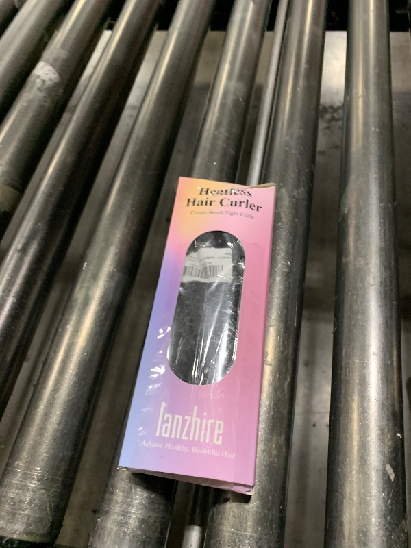 Photo 1 of Lanzhire No Heat Overnight Curling Headband for Long and Short Hair - Thin Heatless Curlers to Sleep In (Black)