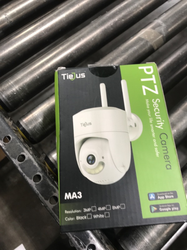 Photo 1 of TIEJUS 5G WiFi Security Camera Outdoor, 24/7 Recording Wired Security Camera, 2K Cameras for Home Security, Motion Detection and Siren, 360°Auto Tracking, Compatible with Alexa, 2-Way Audio, IP66