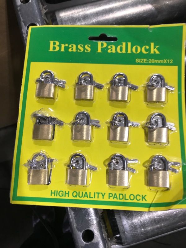 Photo 1 of Juvale 12 Pack 1.2-inch Small Luggage Locks with Keys - Mini Padlocks for Locker, Suitcase and Gym - Locks for Luggage