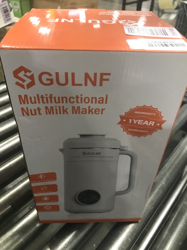 Photo 1 of Nut Milk Maker Machine - 8 in 1 Soy Milk Maker Machine 40 Oz with Self-Cleaning, 24H Delay Start & 12H Keep Warm, Automatic Plant-Based Milk Blender for Almond, Oat, Coconut, Soybean (White)