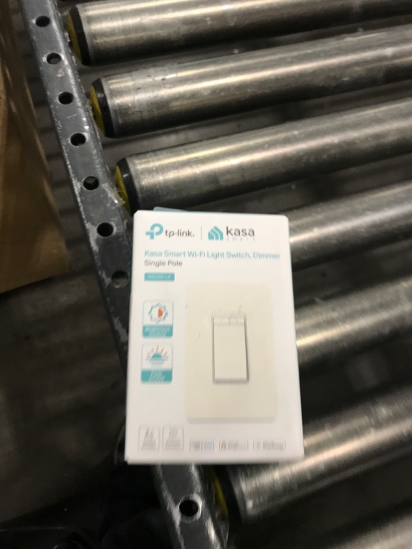 Photo 1 of Kasa Smart Dimmer Switch HS220-LA, Light Almond, Single Pole, Needs Neutral Wire, 2.4GHz Wi-Fi Light Switch Compatible with Alexa and Google Home, UL Certified, No Hub Required