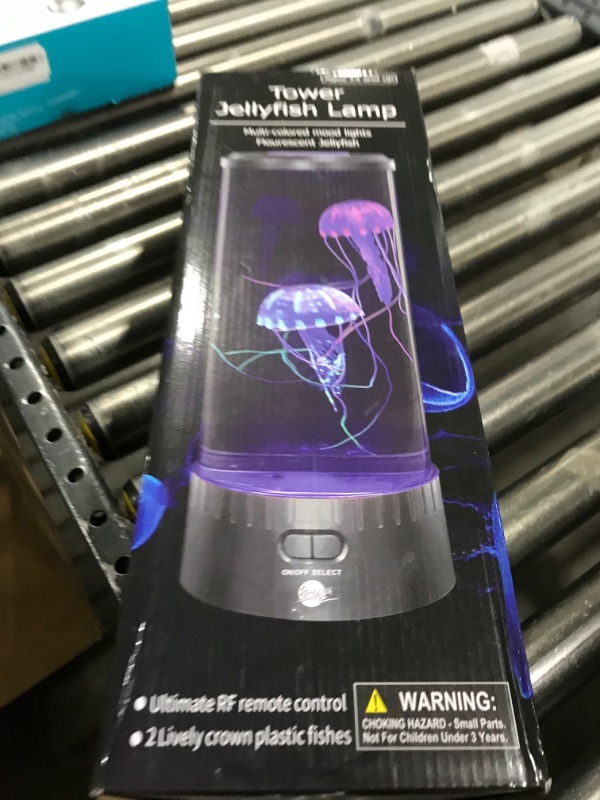 Photo 1 of Brewish Jellyfish Lamp, 16 Color Changing Options, 4 Modes Lifelike Jellyfish Aquarium, Auto Shutdown, Remote Control Electric Jellyfish LED Night Light, Cool Lamps for Home Decor & Men, Women, & Kids
