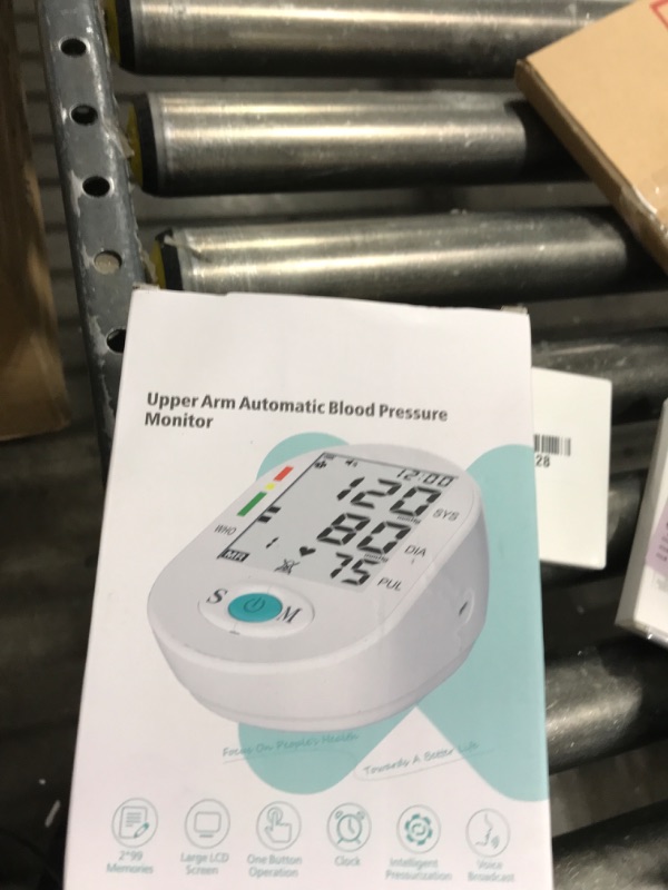 Photo 1 of Blood Pressure Monitors, Bp Monitor - Blood Pressure Machine Large Cuff Blood Pressure Monitor Upper Arm Cuff 8.7''-17.3'', Large Screen, 2 Users Total 198 Memories